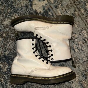 US size 9 white Dr. Martens